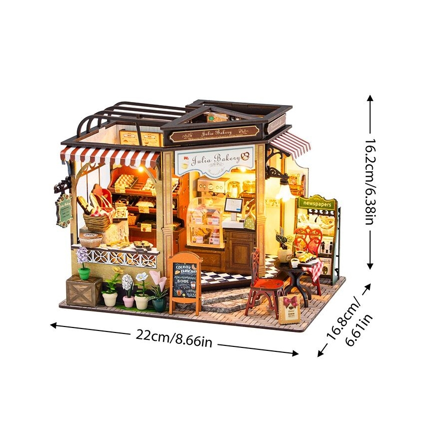 2Kids Toys - Miniatura della casetta Panetteria di Giulio 2xAAA