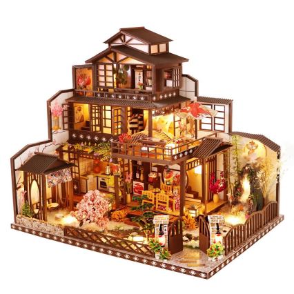 2Kids Toys - Miniatura della casetta Villa Sakura elegante 2xAAA