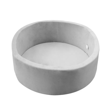 2Kids Toys - Piscina asciutta per bambini con palline, Ø 90 cm, grigio
