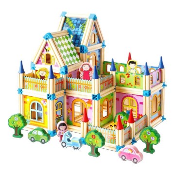 2Kids Toys - Set di costruzioni in legno: Castello