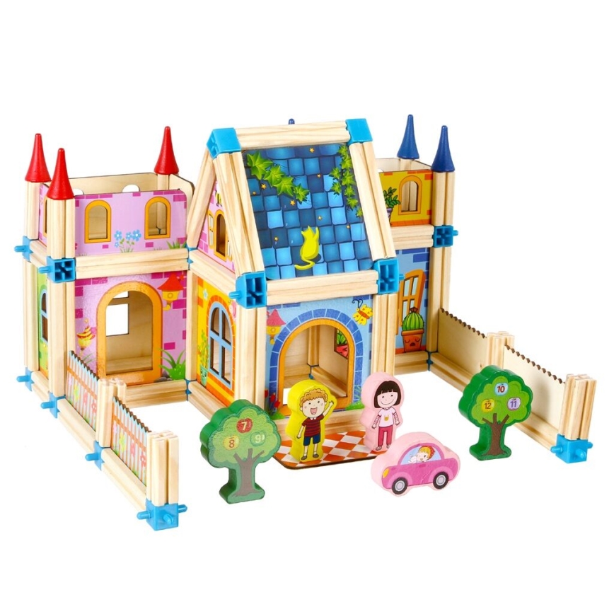 2Kids Toys - Set di costruzioni in legno: Castello