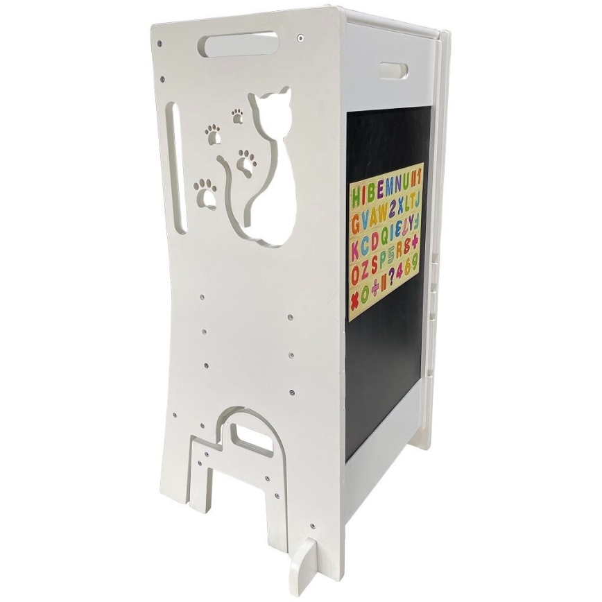 2Kids Toys - Torre didattica Gatto con scivolo e lavagna