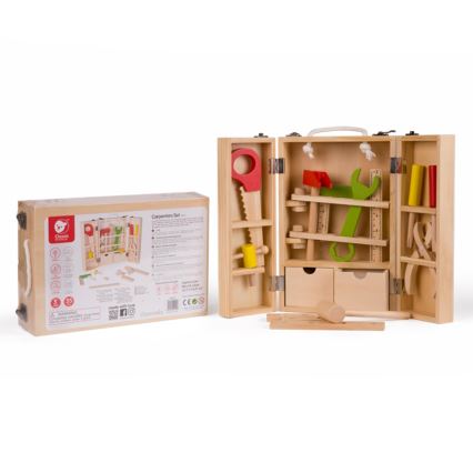 30-teiliges Holz-Werkzeugset im praktischen Koffer