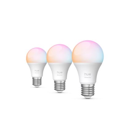 3er-Set dimmbare LED-Lampen Philips Hue White And Color Ambiance Essential E27/8W/230V 2200-6500K
