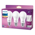 3er-Set Philips LED-Lampe A60 E27/13W/230V 2700K