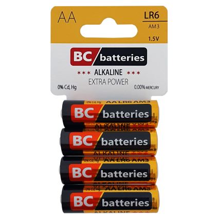4 Stk. Alkalibatterie EXTRA POWER AA 1,5V