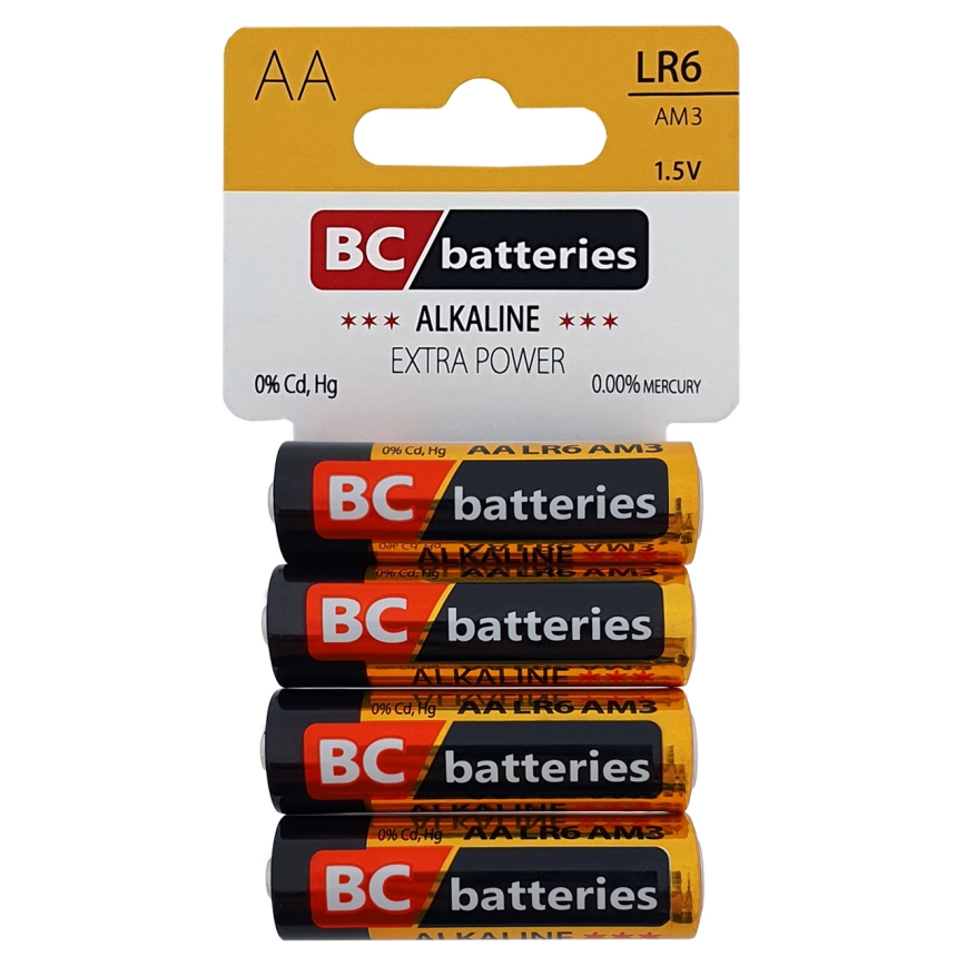 4 Stk. Alkalibatterie EXTRA POWER AA 1,5V