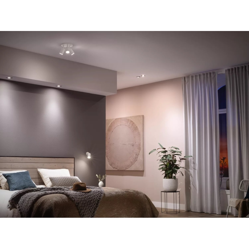 4er-Set dimmbarer LED-Leuchtmittel Philips Hue WHITE AMBIANCE GU10, 4,2 W, 230 V, 2200–6500 K