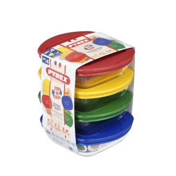 4er-Set Glas-Vorratsdosen PYREX, 0,3 l