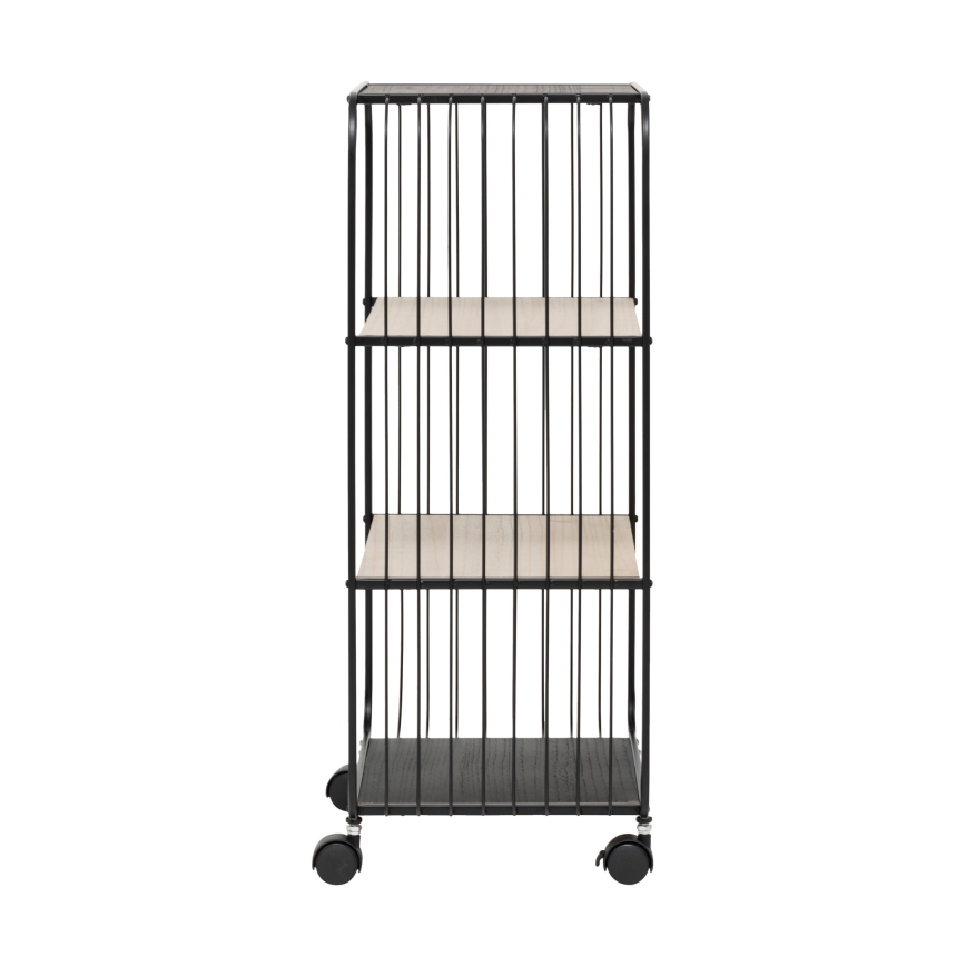 5five - Desserte/étagère mobile COLGE 74x43 cm noir/beige