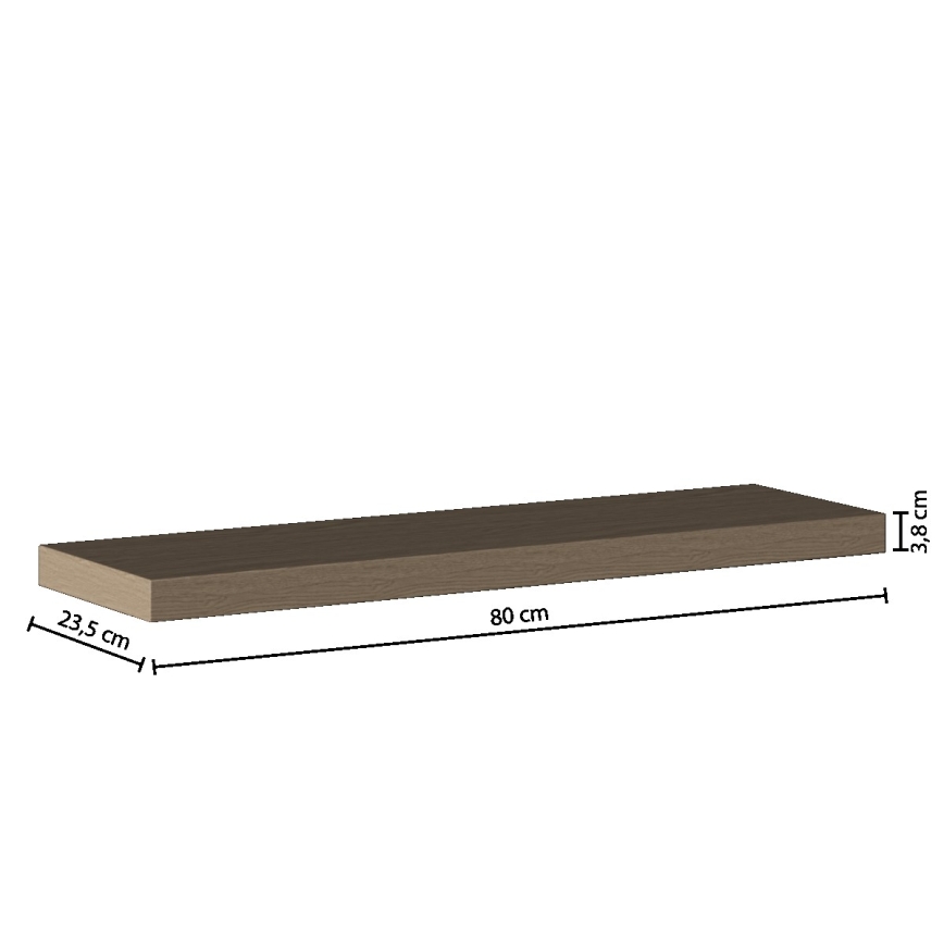 5five - Mensola da parete HYLE 80x24 cm rovere