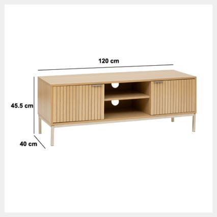 5five - Meuble TV KUBI 120x40 cm marron