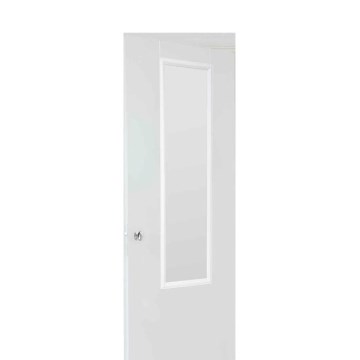 5five - Miroir à accrocher sur la porte MATCHING 125 x 35 cm, blanc