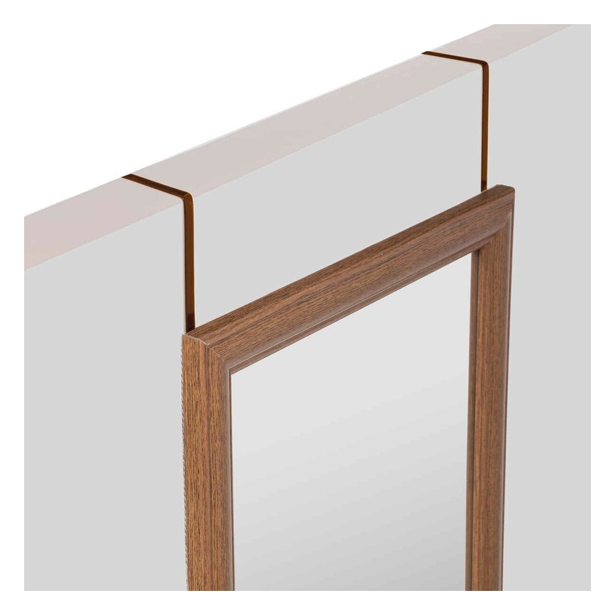 5five - Miroir à accrocher sur la porte MATCHING 125 x 35 cm, marron