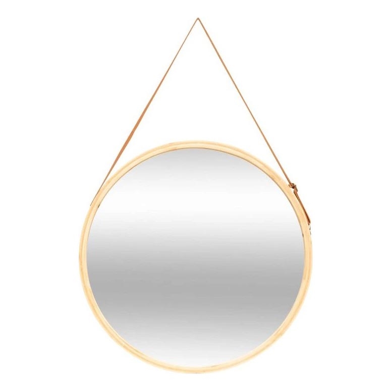 5five - Miroir mural LOFT Ø 50 cm bambou