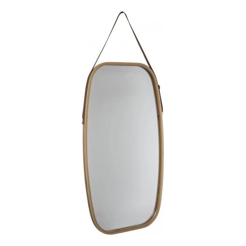 5five - Miroir mural OVAL 77x43 cm bambou
