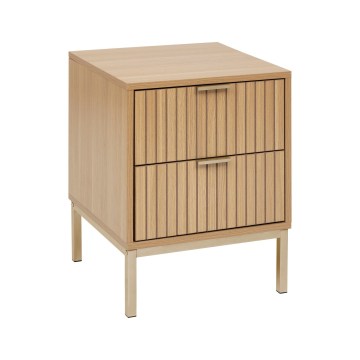 5five - Nachttisch ARCUS 40x40 cm braun