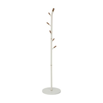 5five - Porte-manteau sur pied TALO 175,5x40 cm blanc/marron