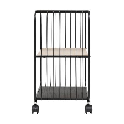 5five - Serviertisch/mobile Ablage COLGE 53x43 cm schwarz/beige
