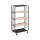 5five - Serviertisch/mobiler Regalwagen COLGE 97x55 cm schwarz/beige