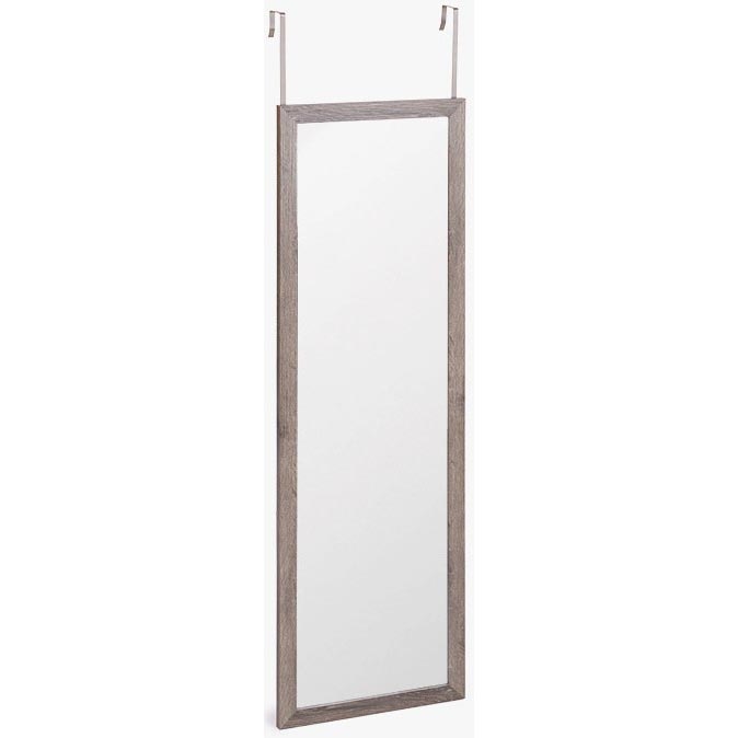 5five - Specchio da appendere alla porta MATCHING 109x35 cm grigio