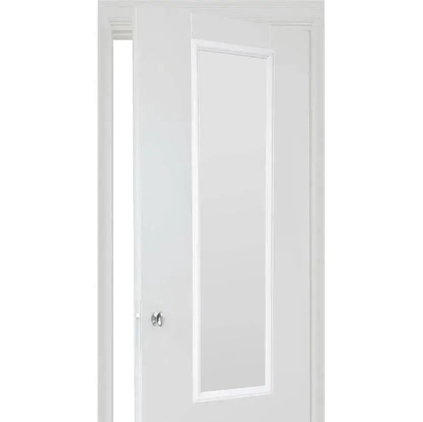 5five - Specchio da appendere alla porta MATCHING 125x35 cm nero