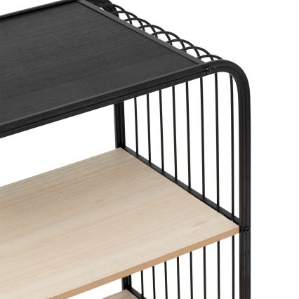 5five - Tavolino/ripiano mobile COLGE 74x43 cm nero/beige