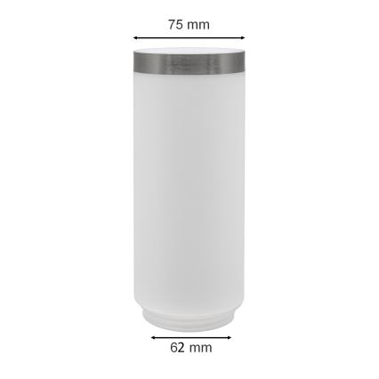 Abat-jour de rechange pour lampe extérieure LIVIA/UTRECHT blanc/argent