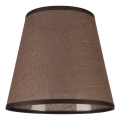 Abat-jour de rechange pour applique murale LORENZO E27 d. 16 cm marron