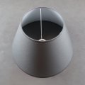 Abat-jour de rechange pour lampe de table E27 24x40 cm gris