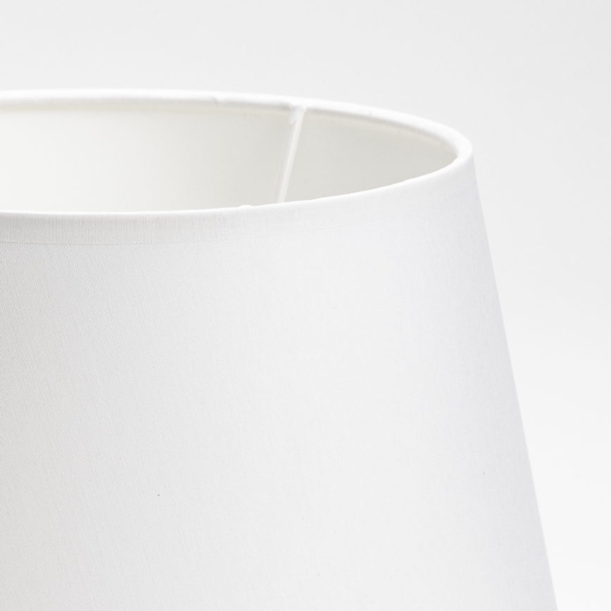 Abat-jour de rechange pour lampe de table LORENZO E27 20x26 cm blanc
