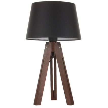 Abat-jour de rechange pour lampe de table LORENZO E27 20x26 cm noir