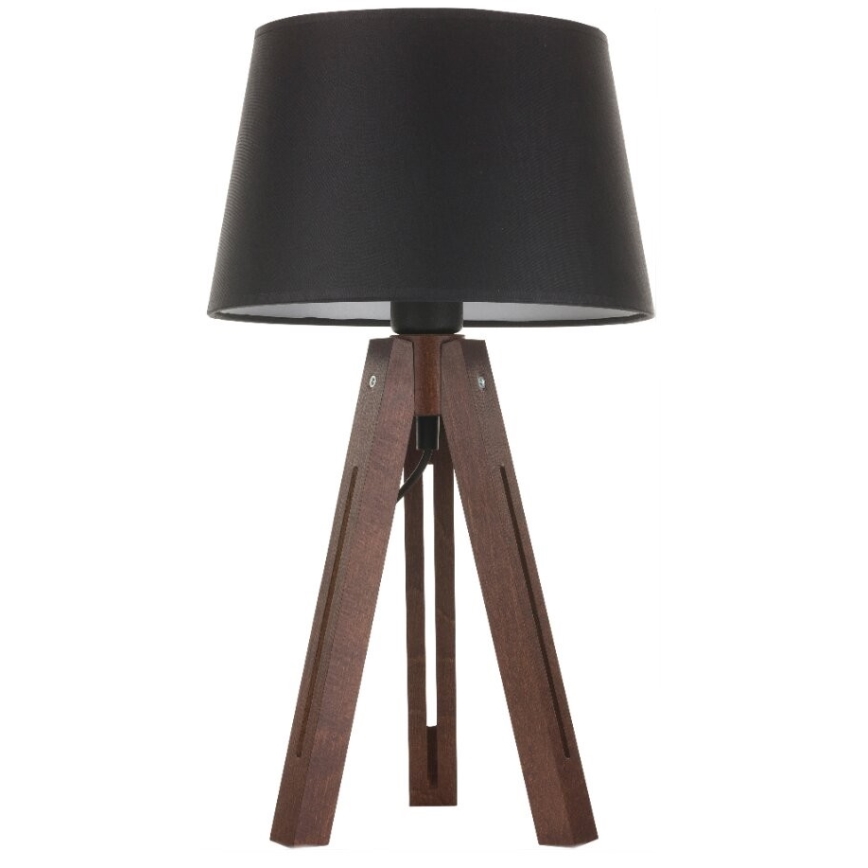 Abat-jour de rechange pour lampe de table LORENZO E27 20x26 cm noir