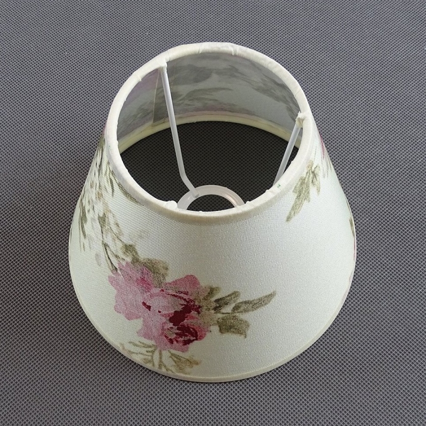 Abat-jour de rechange pour lampe de table ROSA 13x17,5 cm crème/rose
