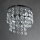 Abat-jour de rechange pour plafonnier RIM E14, chrome brillant/transparent