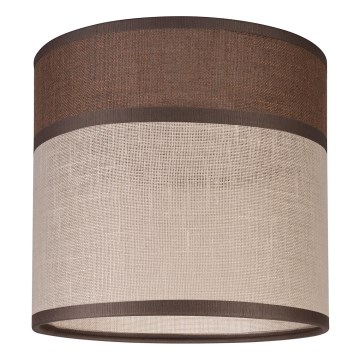 Abat-jour de rechange pour suspension, lampadaire et applique murale ANDREA E27 d. 16 cm marron/beige
