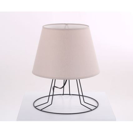 Abat-jour de remplacement pour lampe de table (culot E27), Ø 30 cm, beige