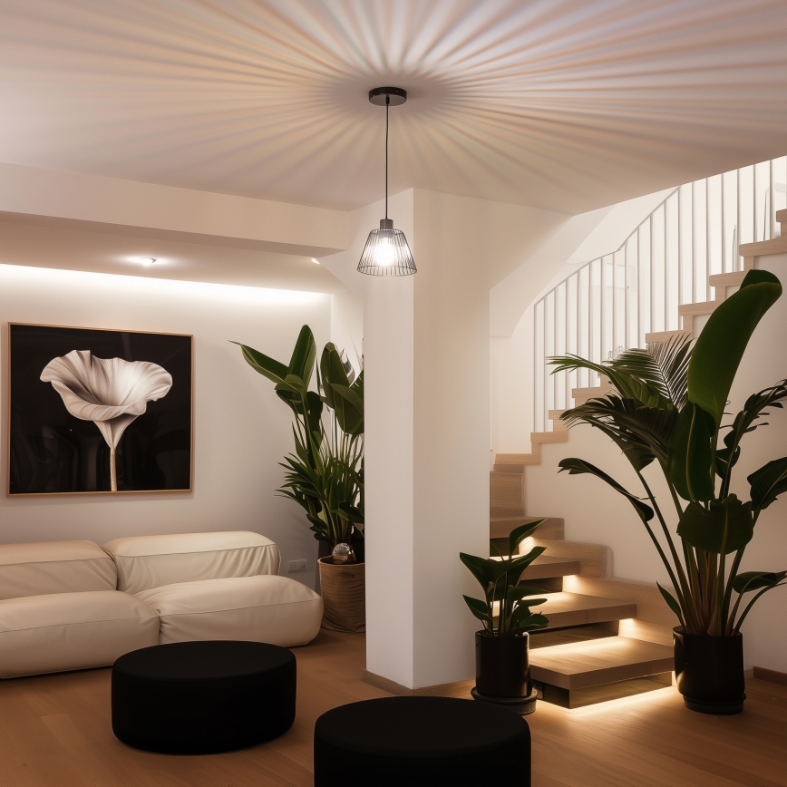 Abat-jour universel CURITIBA Ø 21 cm, noir