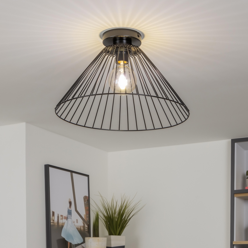 Abat-jour universel CURITIBA Ø 45 cm, noir