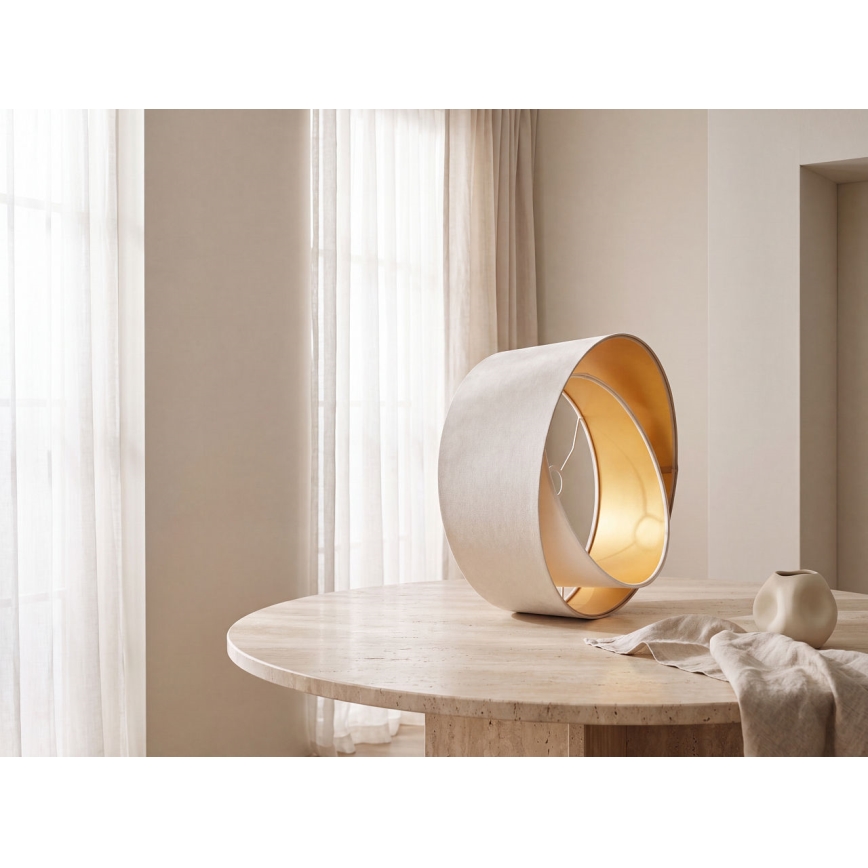 Abat-jour universel GALAXY E27 d. 45 cm beige/blanc/doré