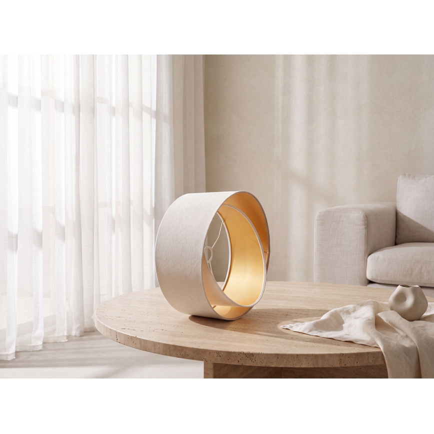 Abat-jour universel GALAXY E27 d. 45 cm blanc/doré