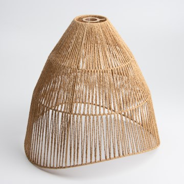 Abat-jour universel KERIA, diamètre 50 cm, marron