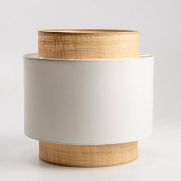 Abat-jour universel KERIA Ø 30 cm beige/blanc