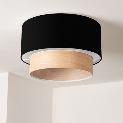 Abat-jour universel KERIA Ø 50 cm noir/marron