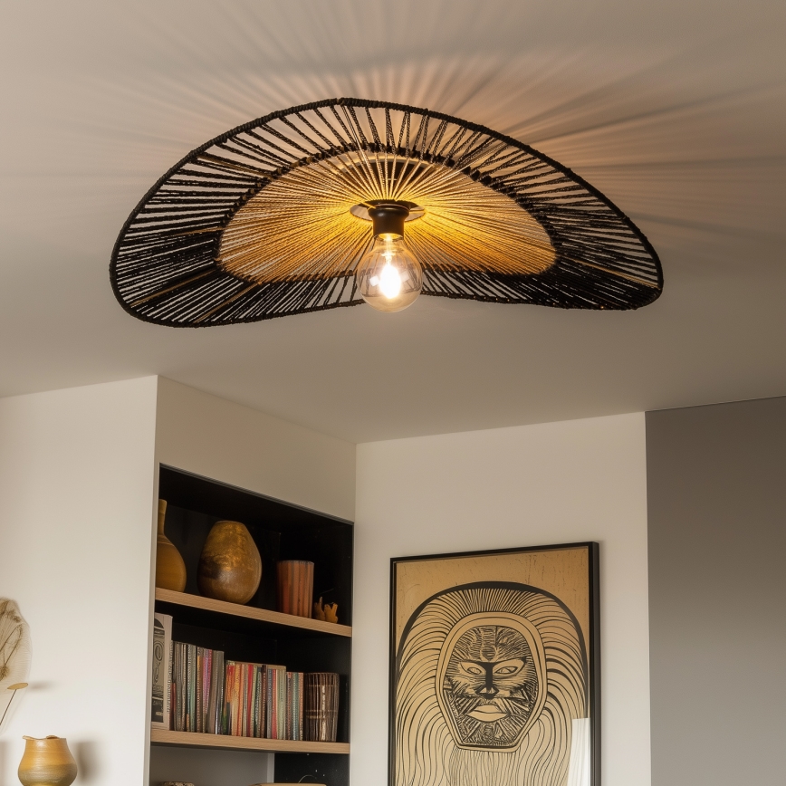 Abat-jour universel KERIA Ø 80 cm marron/noir