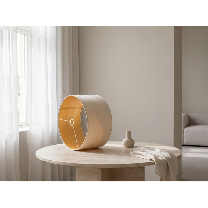 Abat-jour universel STANDART E27 d. 45 cm crème/doré
