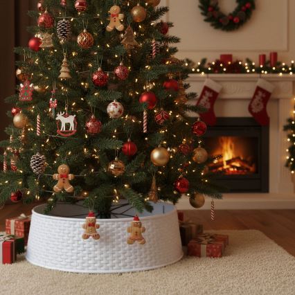 Abdeckung für den Weihnachtsbaumständer, Ø 65 cm, weiß