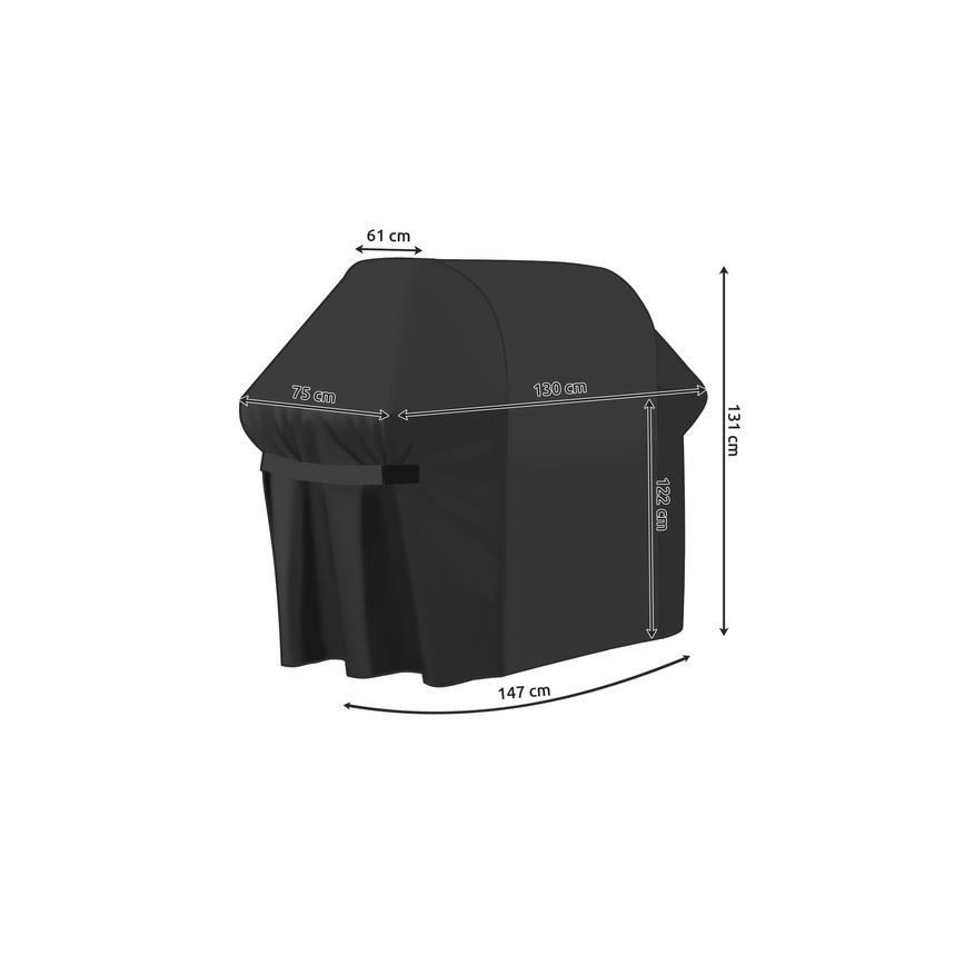 Abdeckung für Gartengrill 131x130x75 cm