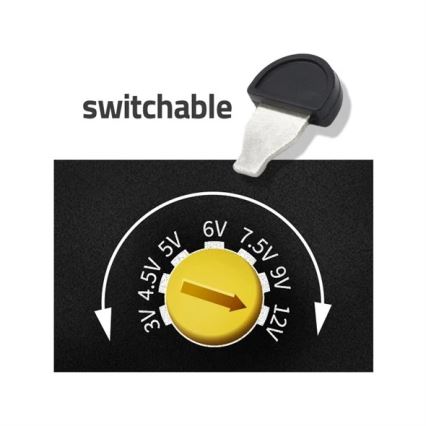 Adaptateur d'alimentation 600 mA 3-12V