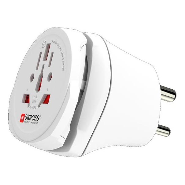 Adaptateur de voyage pour l'Inde (type D)